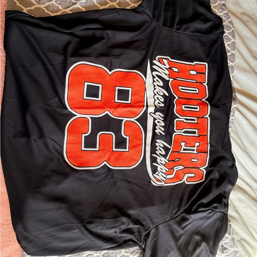Hooters Kids Black Jersey with Orange Accents